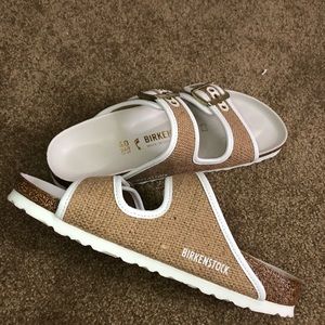 RARE! Natural Jute Birkenstock Arizona
